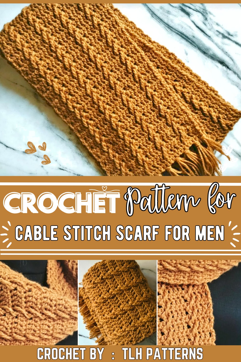 How To Crochet A Cable Stitch Scarf