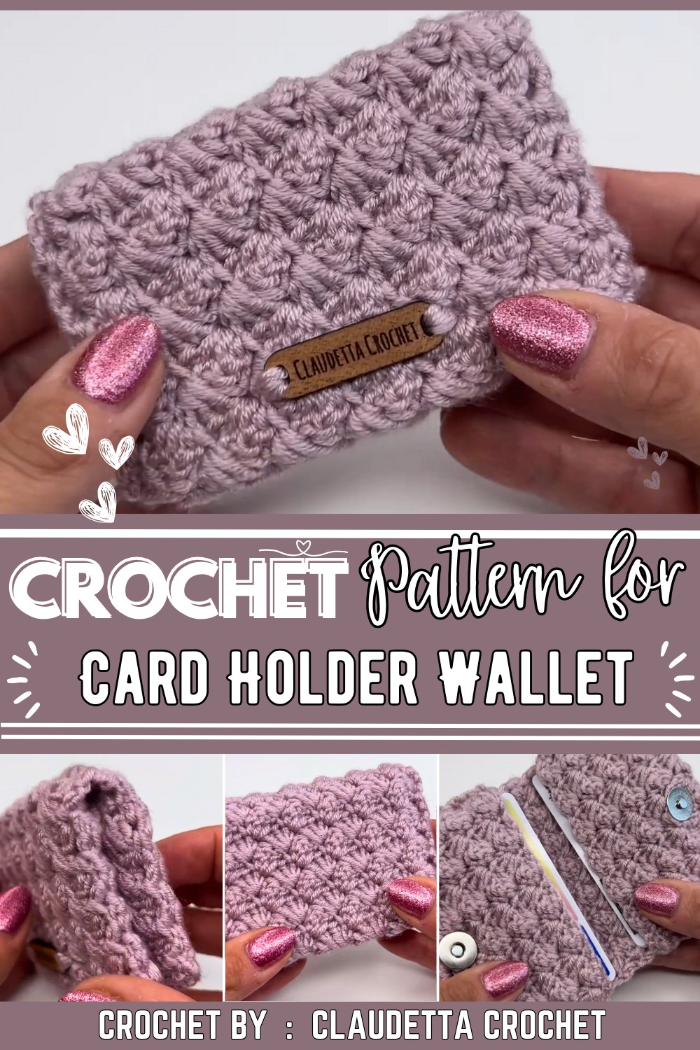 How To Crochet A Card Holder Wallet