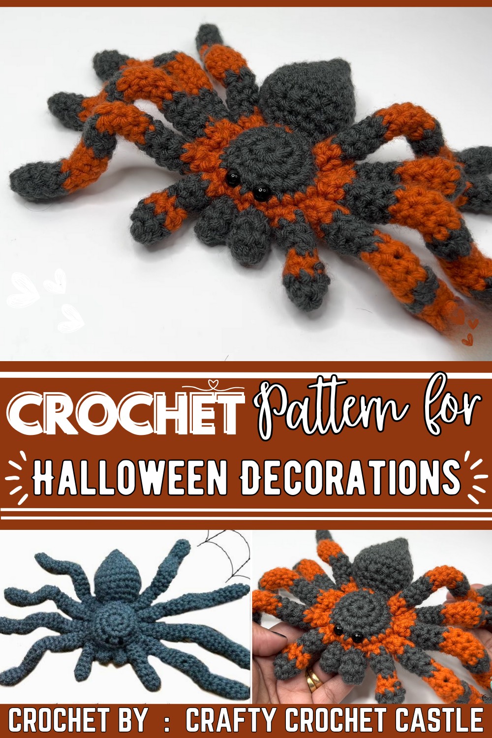 How To Crochet Tarantula Halloween Decorations