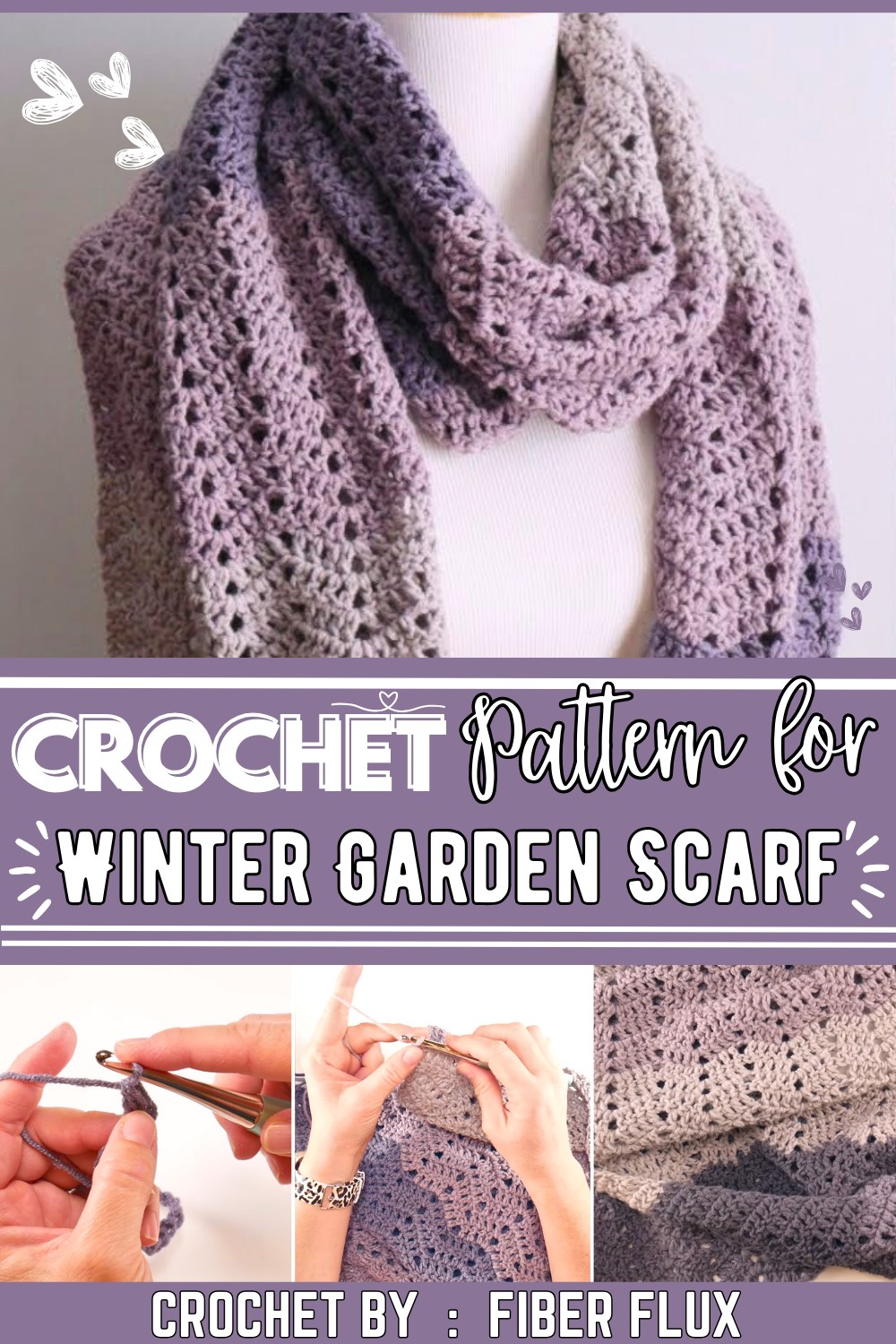 How To Crochet The Winter Garden Scarf