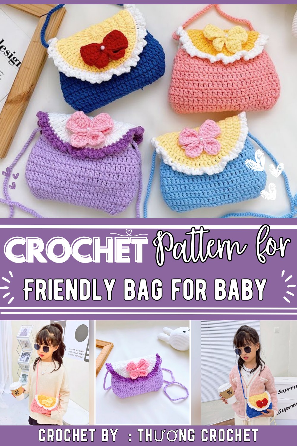 How To Make A Baby-friendly Crochet Bag- Crochet Bag For Baby