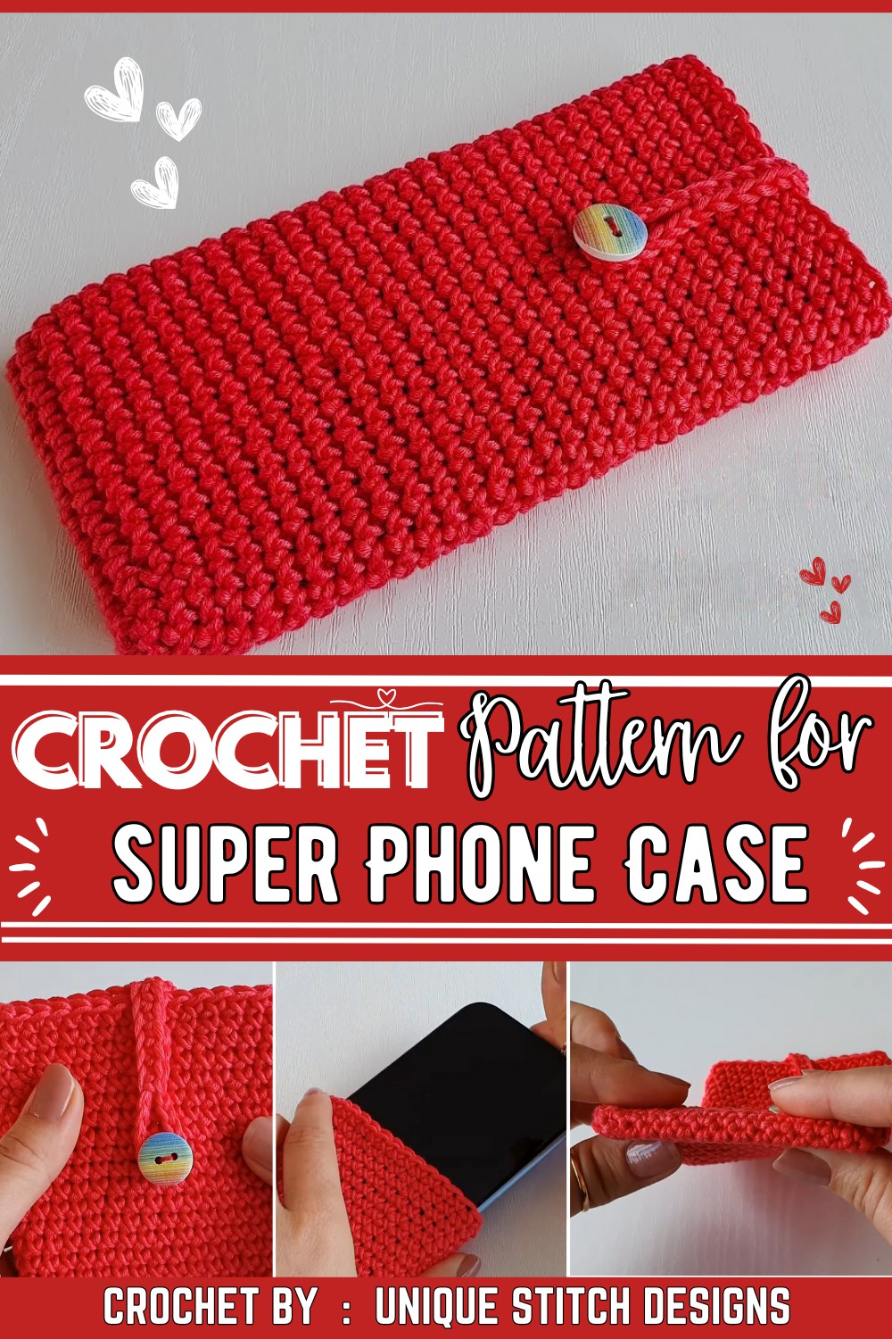 How to Crochet Phone Case for Beginners Super Easy DIY