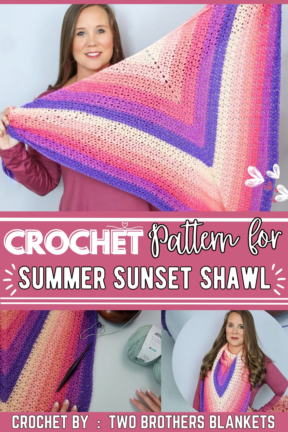 How to Crochet the Summer Sunset Shawl