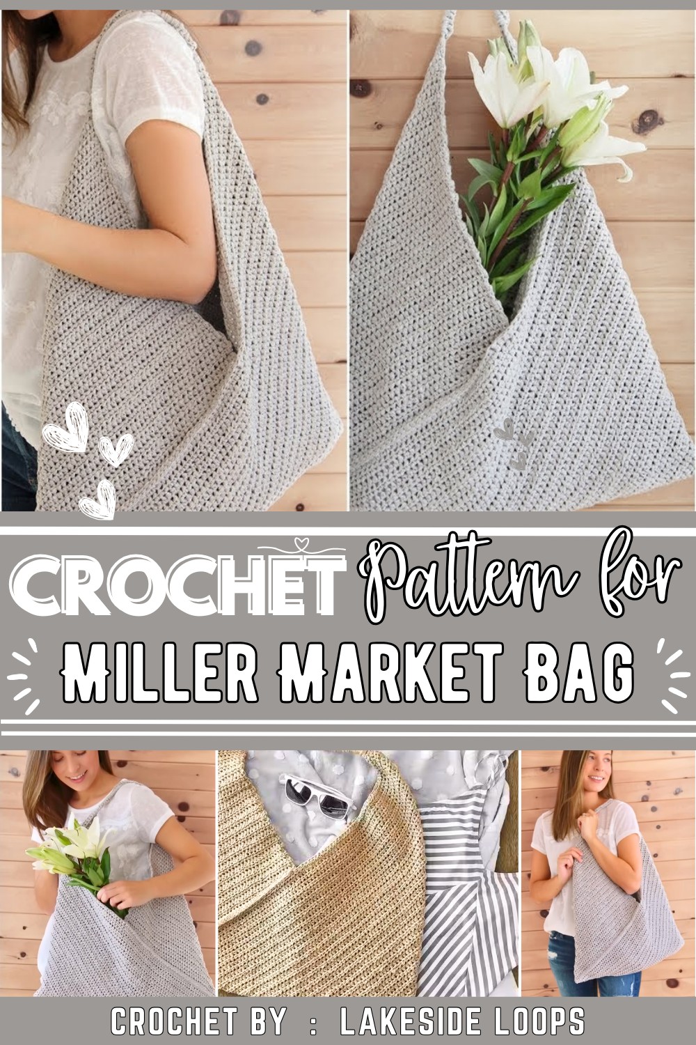 Miller Market Bag Tote Free Crochet Pattern Video Tutorial