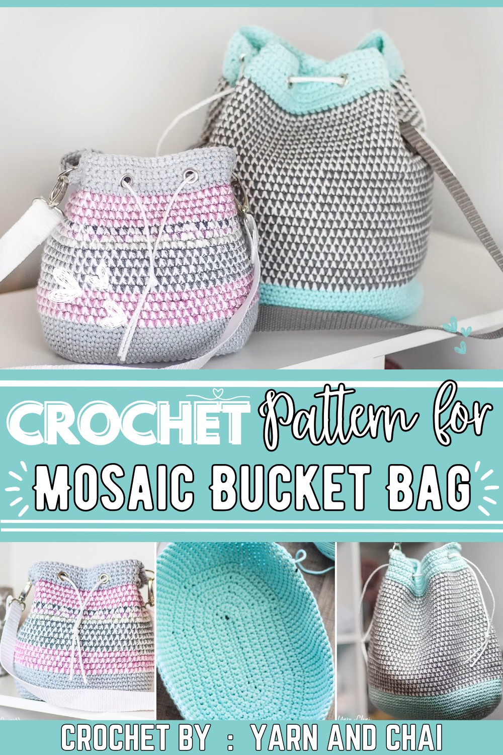 Mosaic Bucket Bag Crochet-Along