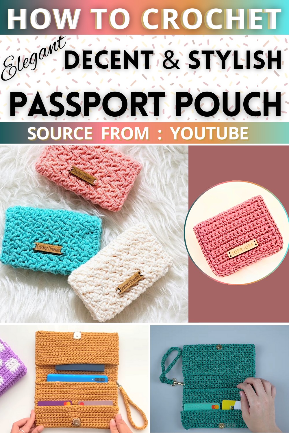 Passport Pouch Free Crochet Pattern