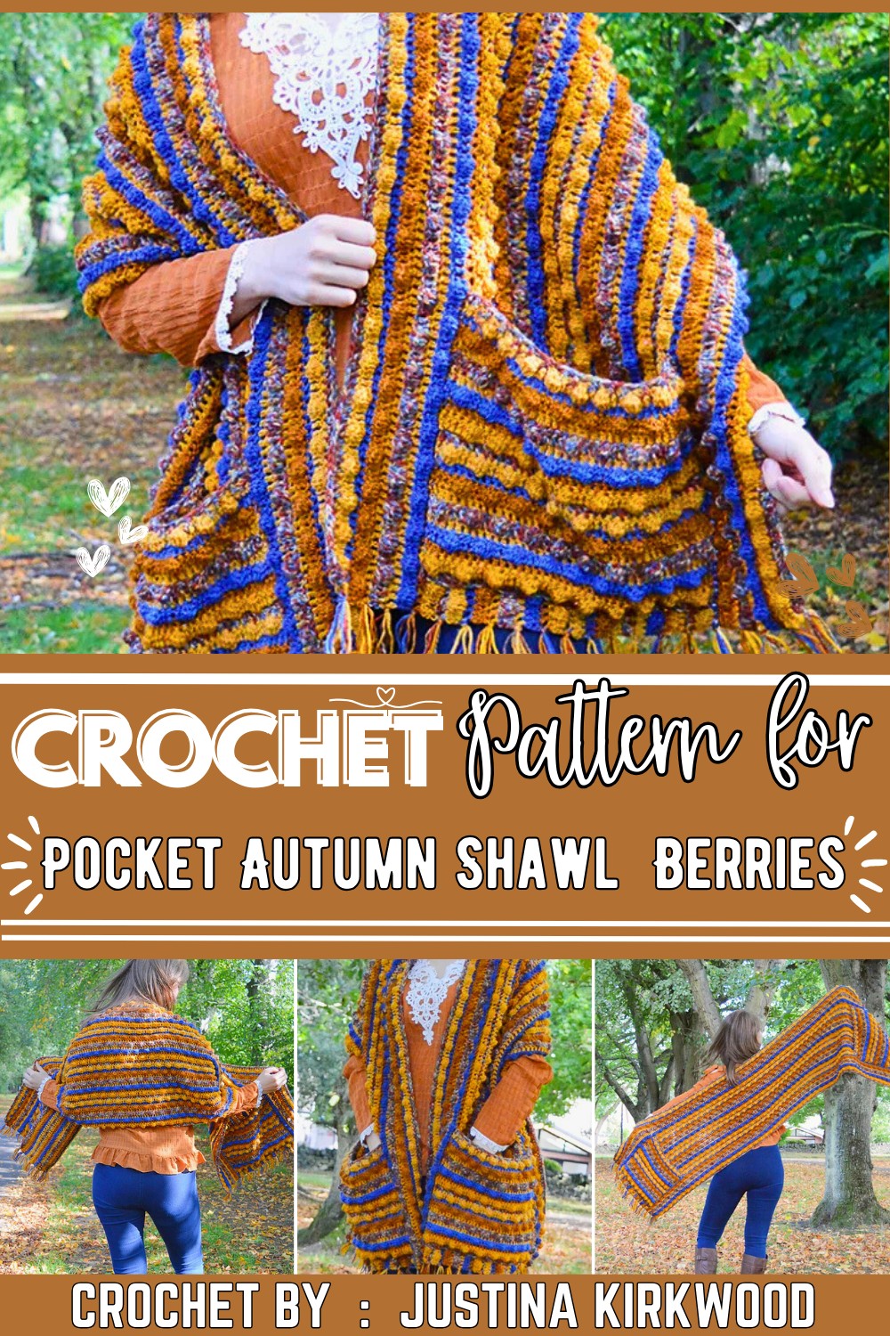 Pocket Shawl Autumn Berries