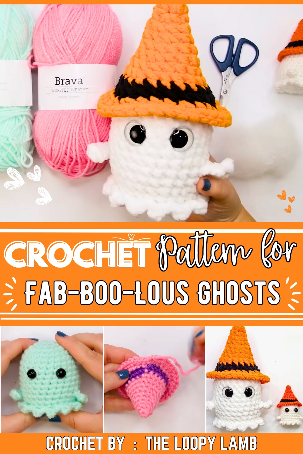 Quick And Easy No-sew Crochet Ghost Tutorial