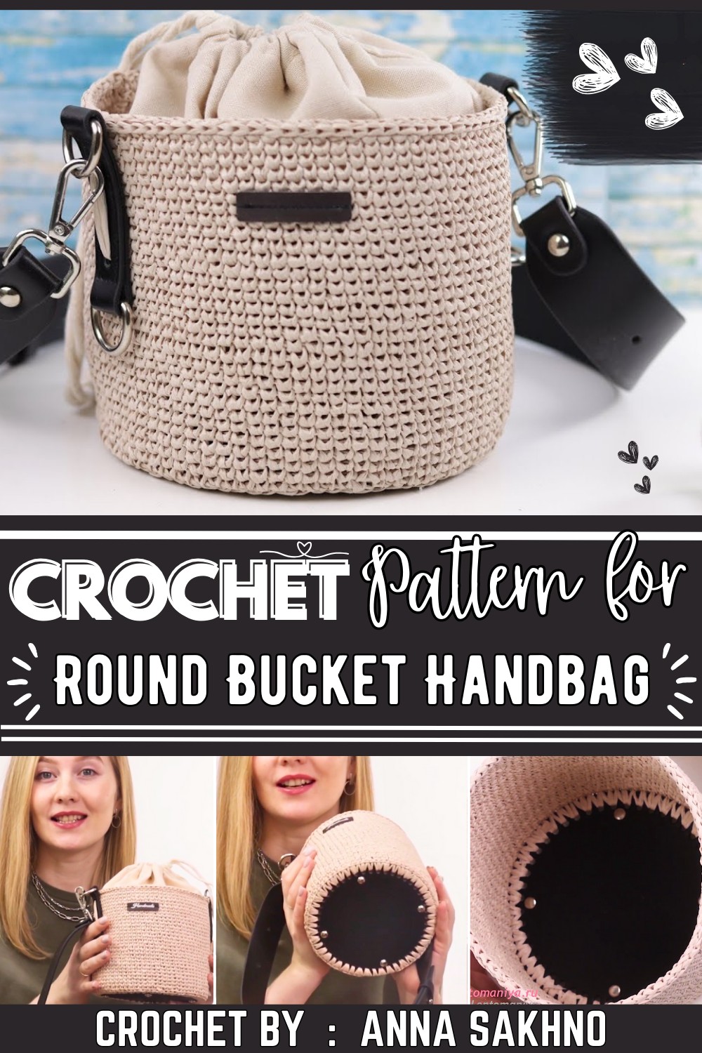 Raffia Round Bucket Handbag Tutorial