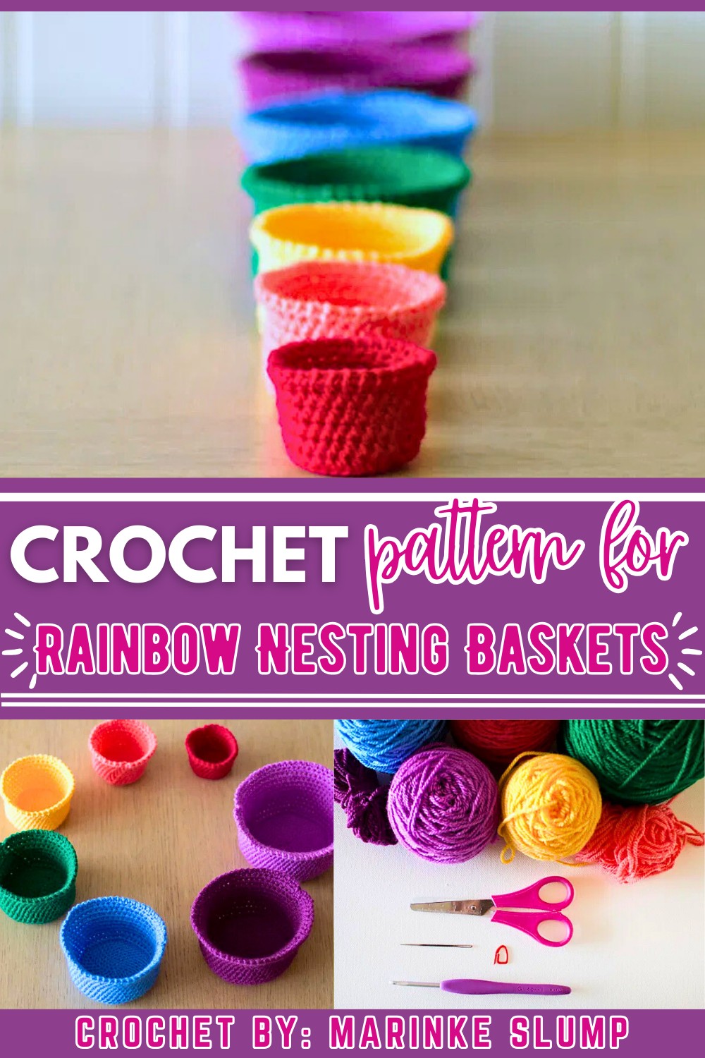 Rainbow Nesting Baskets