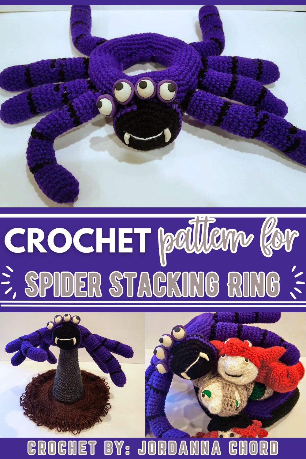 Spider Halloween Stacking Ring