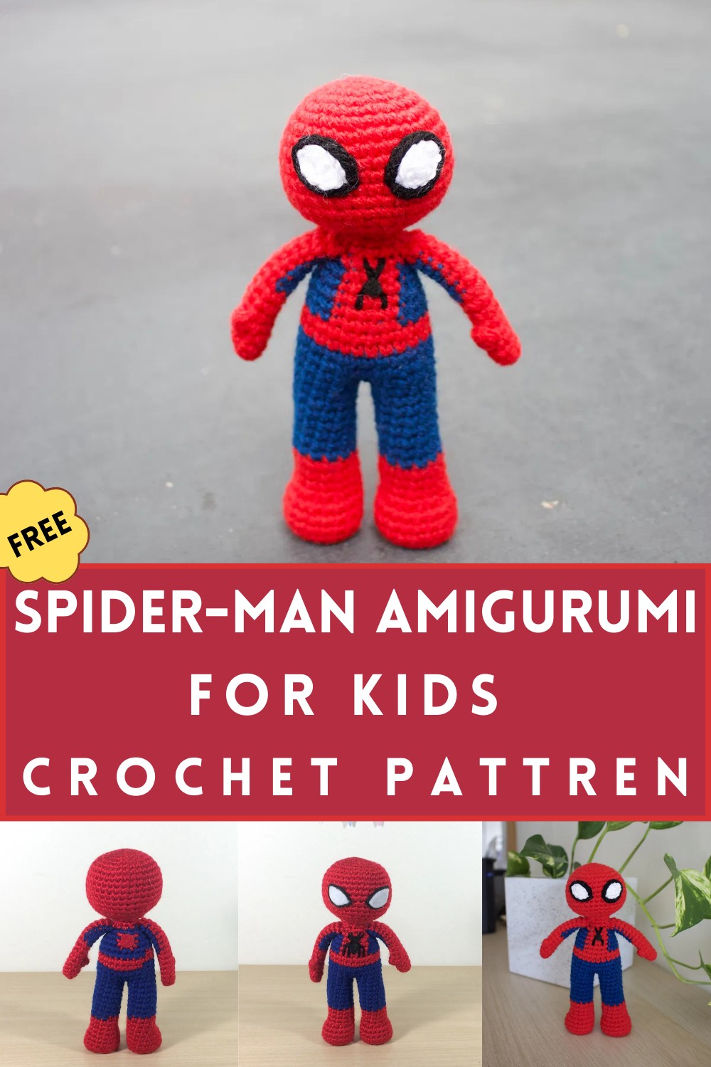 Spider-Man Amigurumi Doll