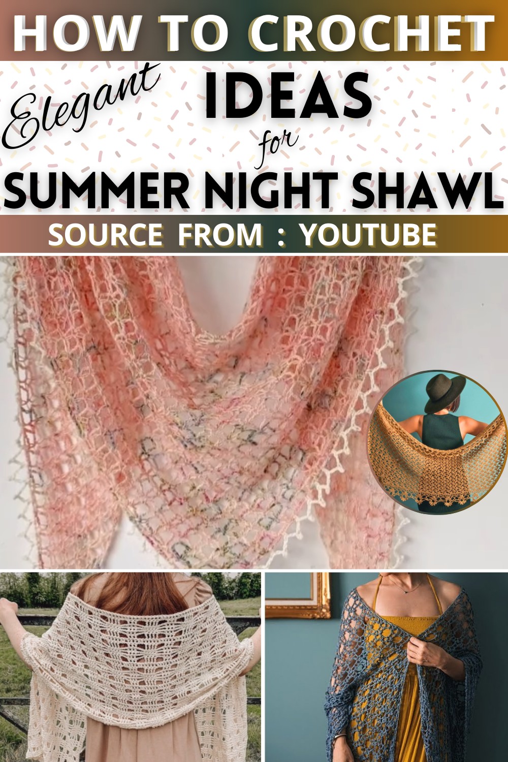 Summer Night Shawl ideas and Free Crochet Patterns