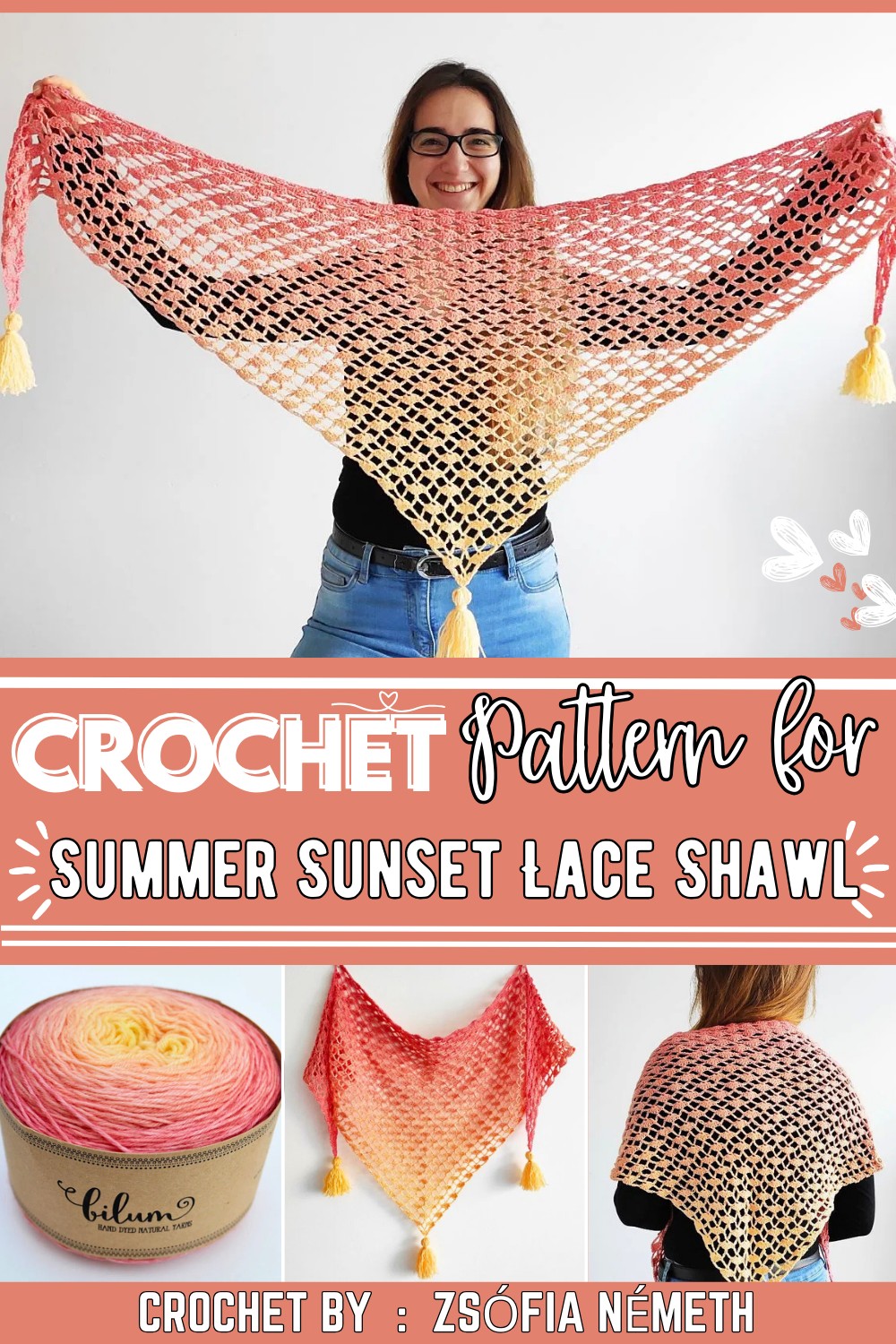 Summer Sunset Lace Shawl