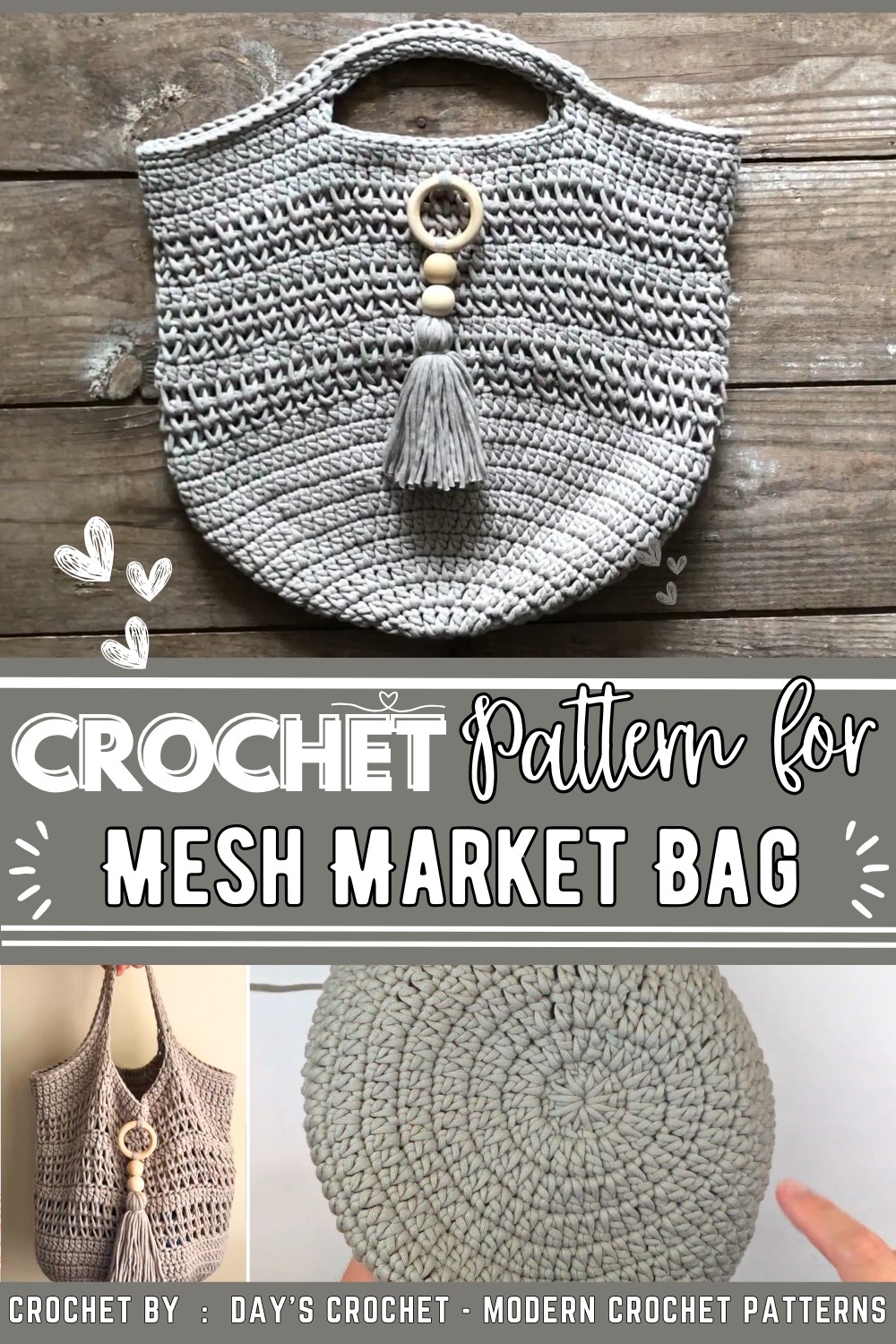 The Mesh Market Bag-Easy Crochet Pattern