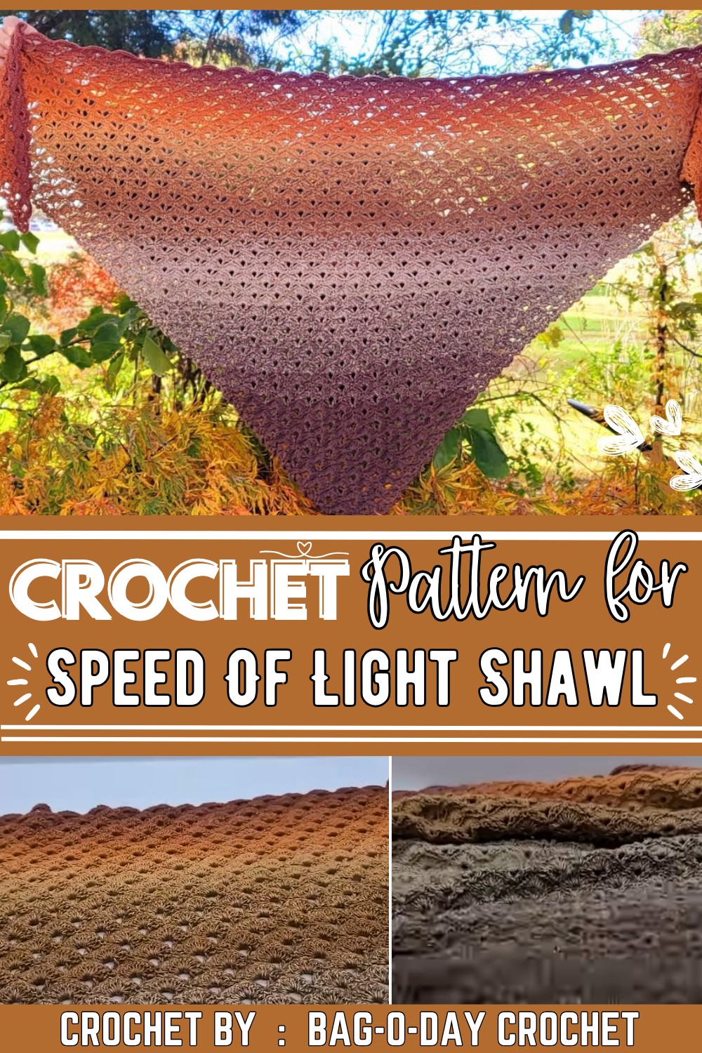 This Quick And Easy Crochet Shawl Is Only A Two Row Repeat