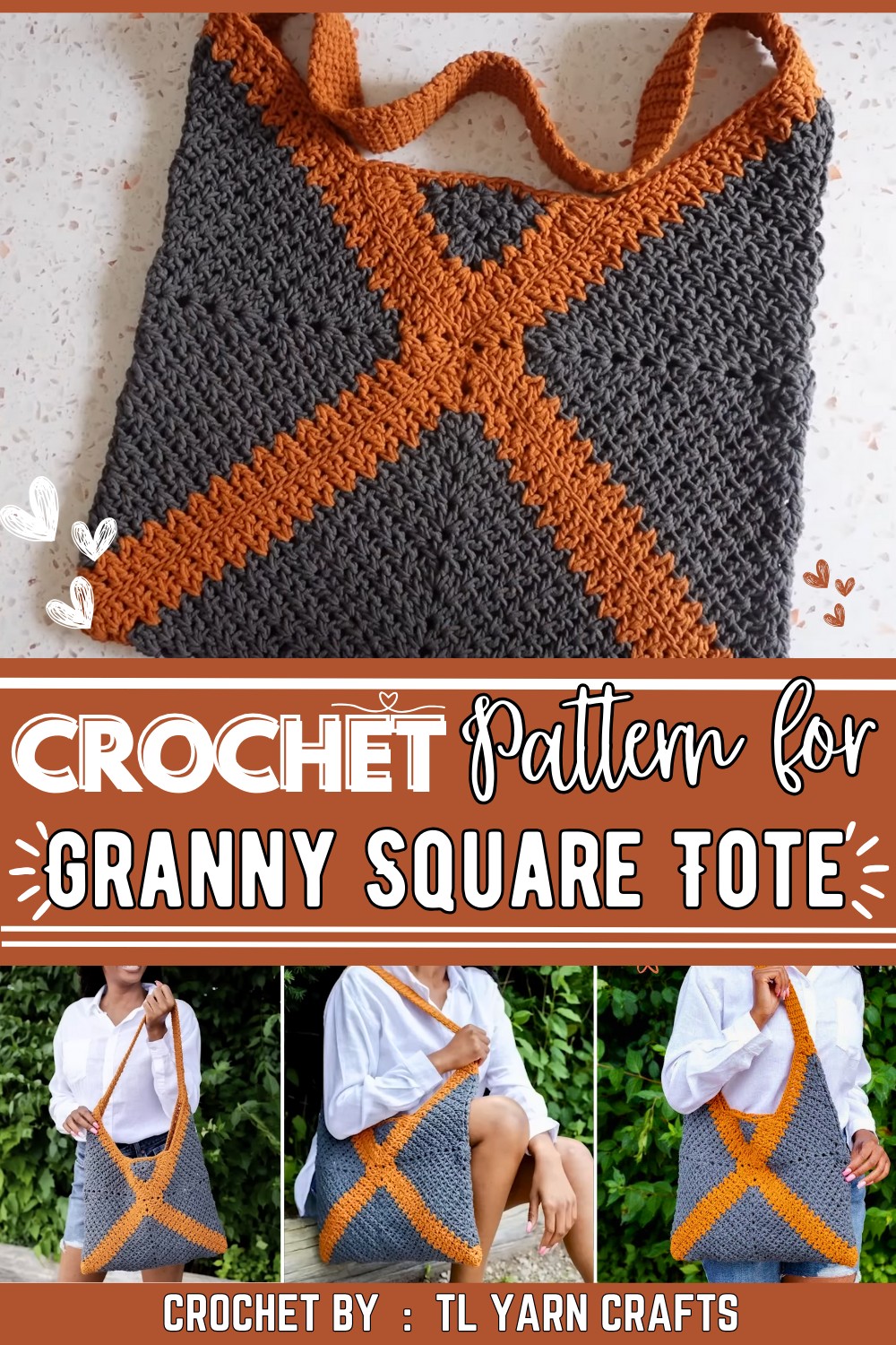 Trendy Granny Square Tote Bag Tutorial 