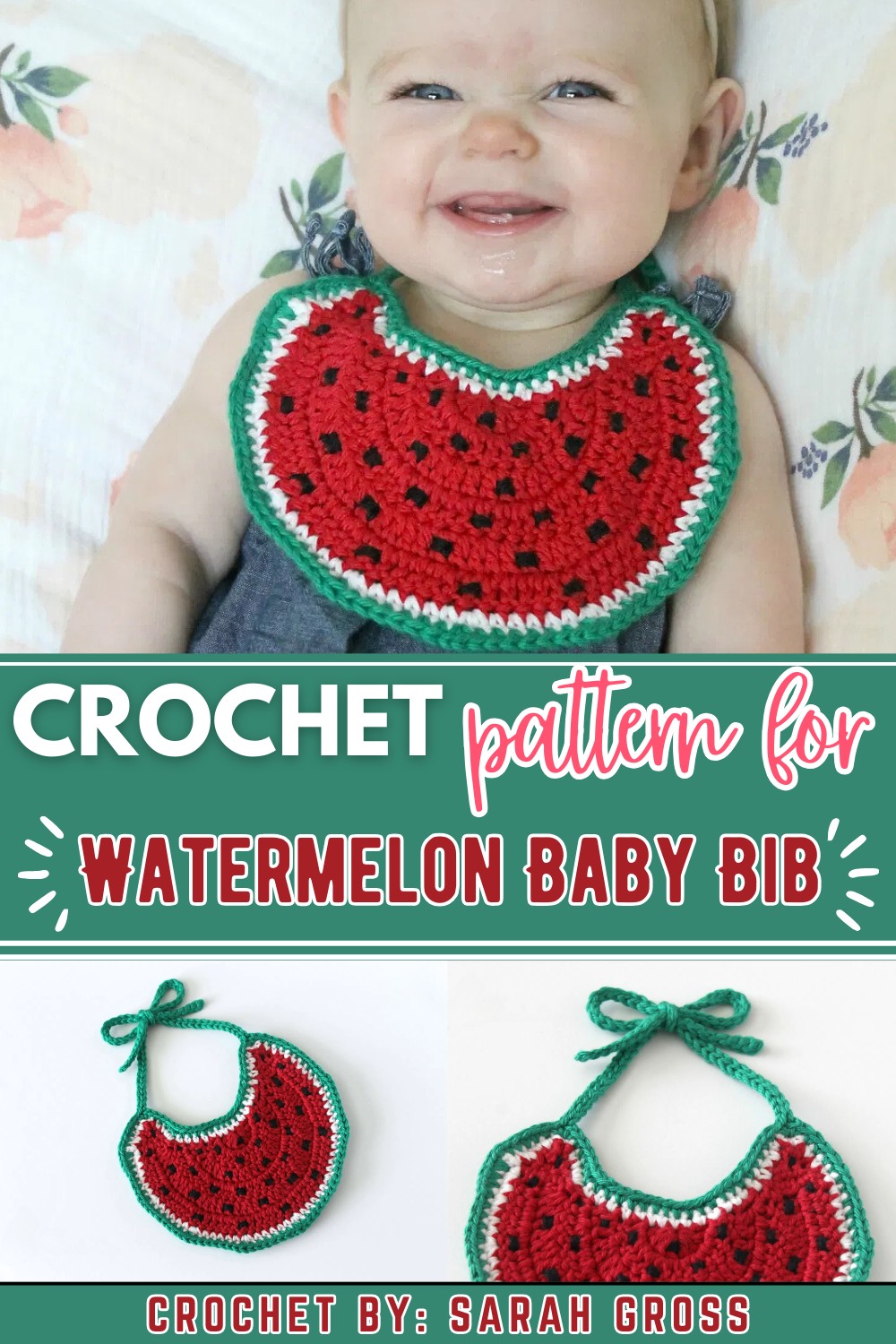Watermelon Baby Bib 1