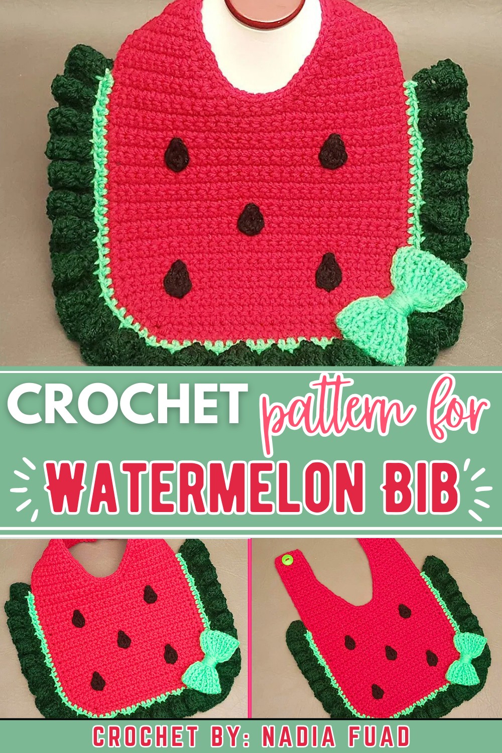 Watermelon Baby Bib