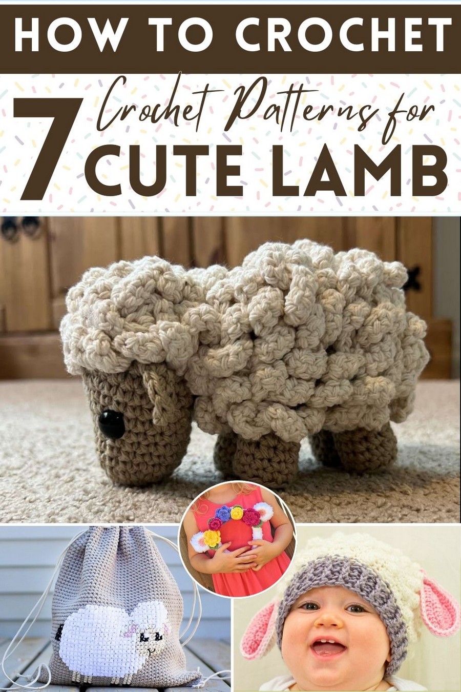 Crochet lamb