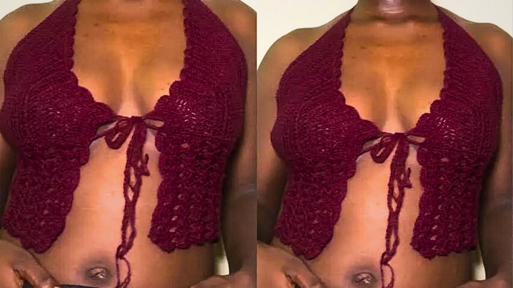 Beautiful Crochet Butterfly Top 1