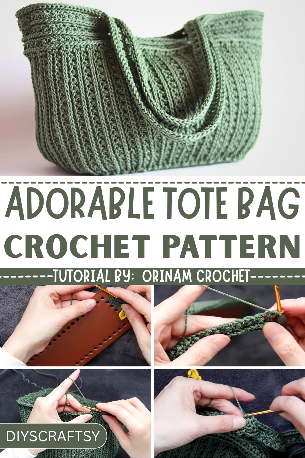 Beautiful Handmade Crochet Tote Bag
