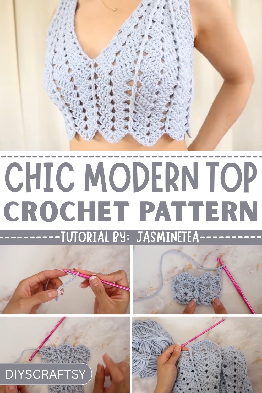 Chic & Modern Crochet Top Pattern 1