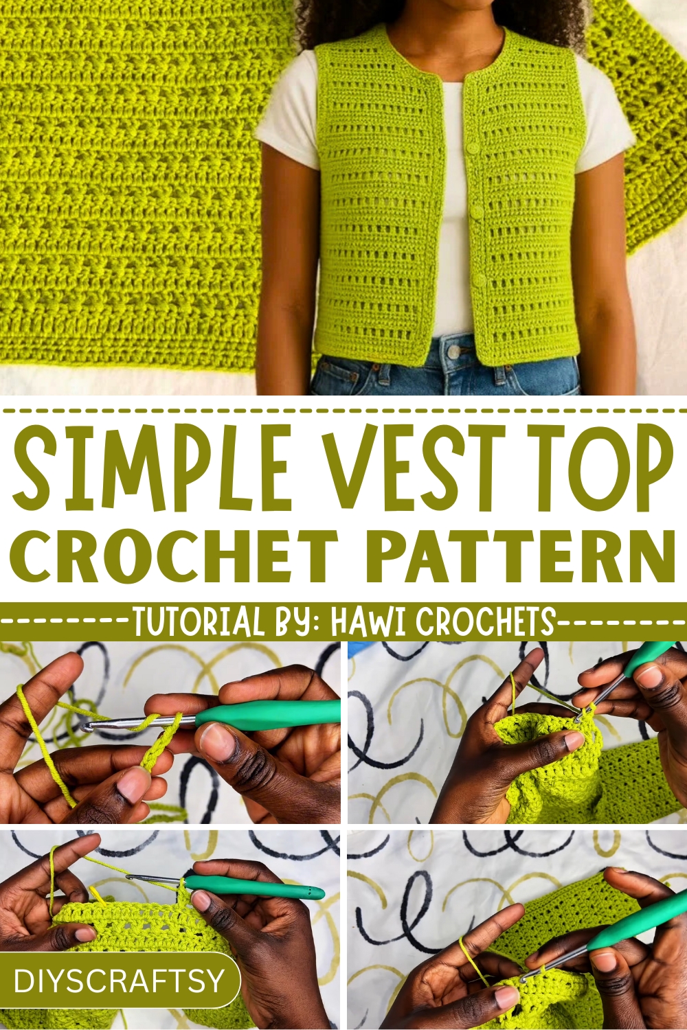 Cozy & Stylish Crochet Vest Top Pattern