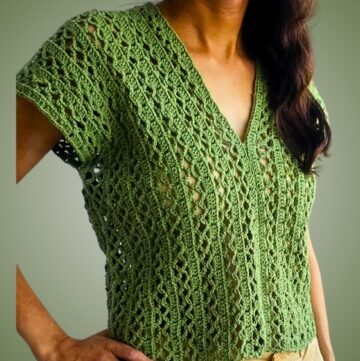 Crochet Alize Cotton Yarn Top Pattern 1