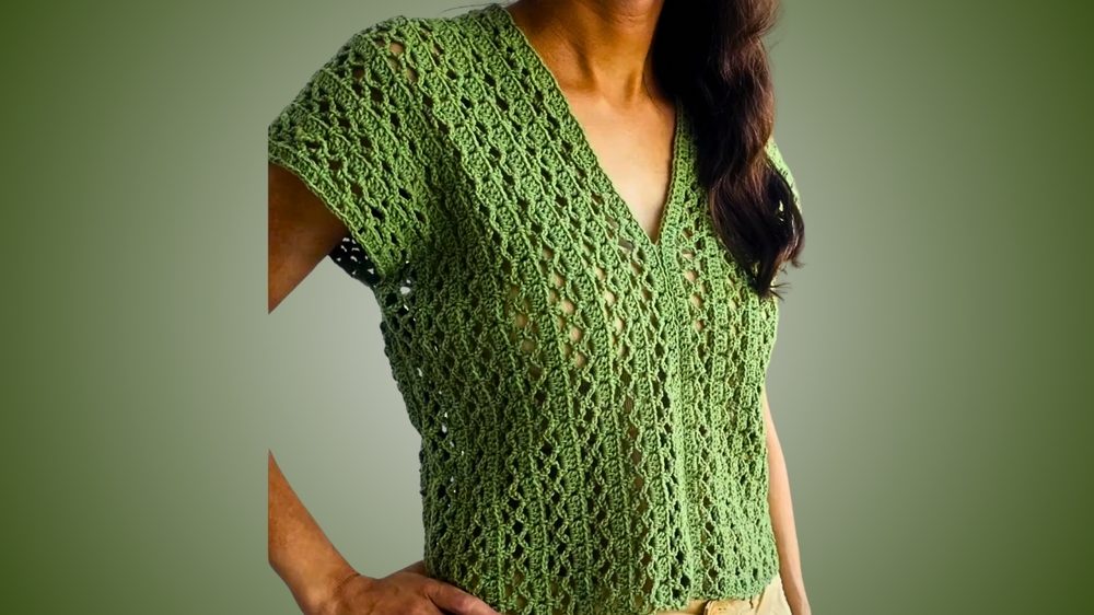 Crochet Alize Cotton Yarn Top Pattern 1