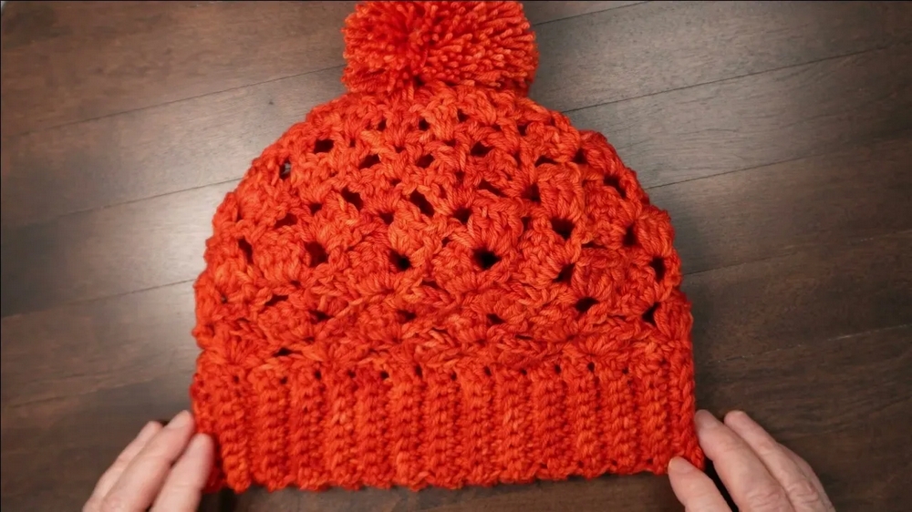 Crochet Drunken Granny Stitch Hat 1