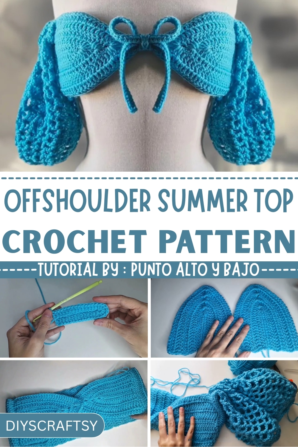 Crochet Off Shoulder Summer Top Pattern