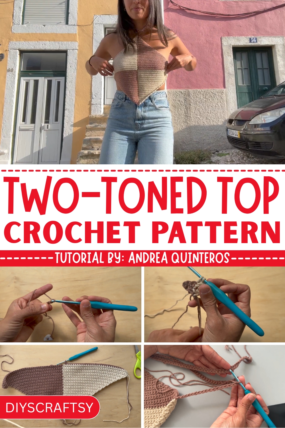 Crochet Two-Toned Top Pattern