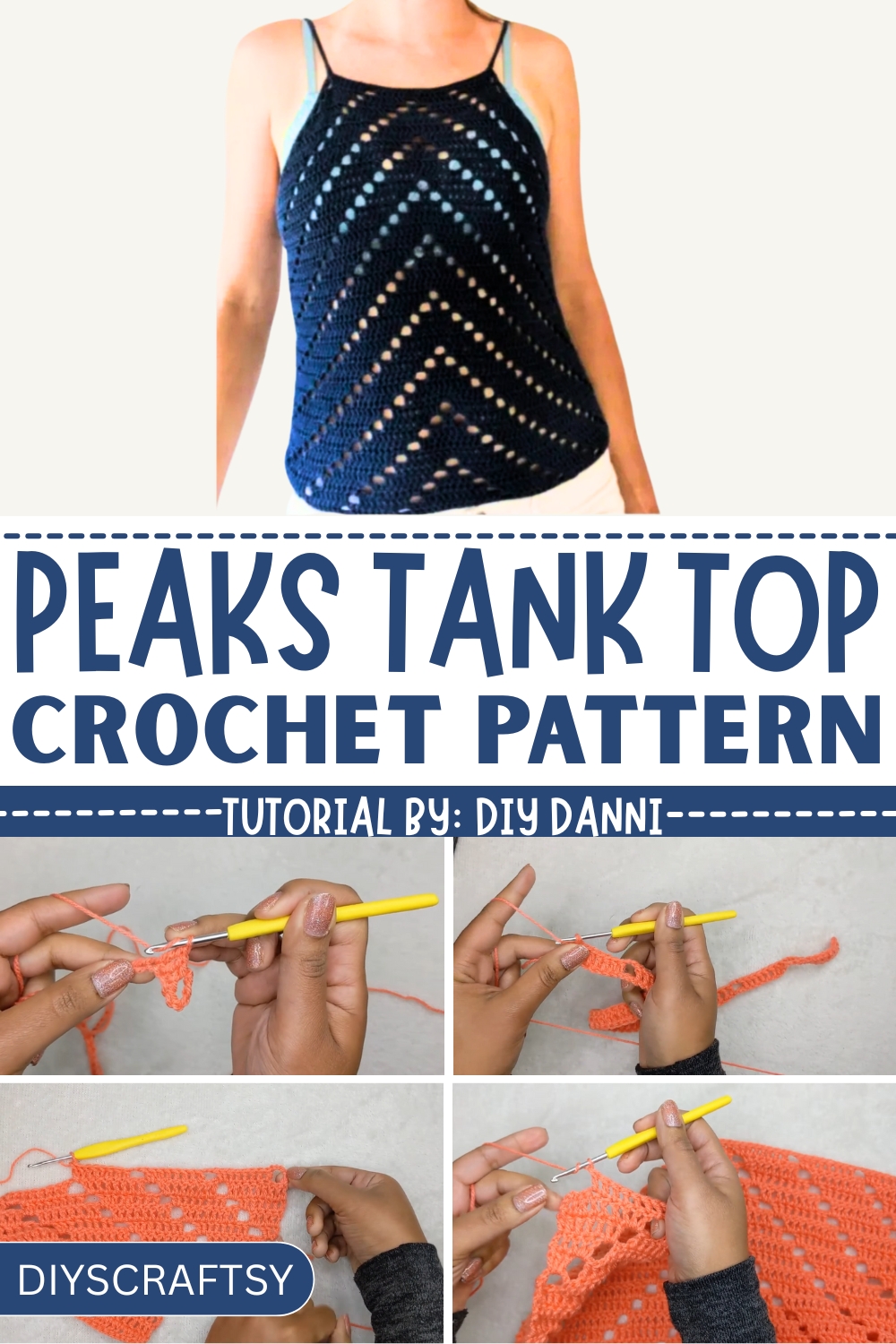 Decent Crochet Peaks Tank Top