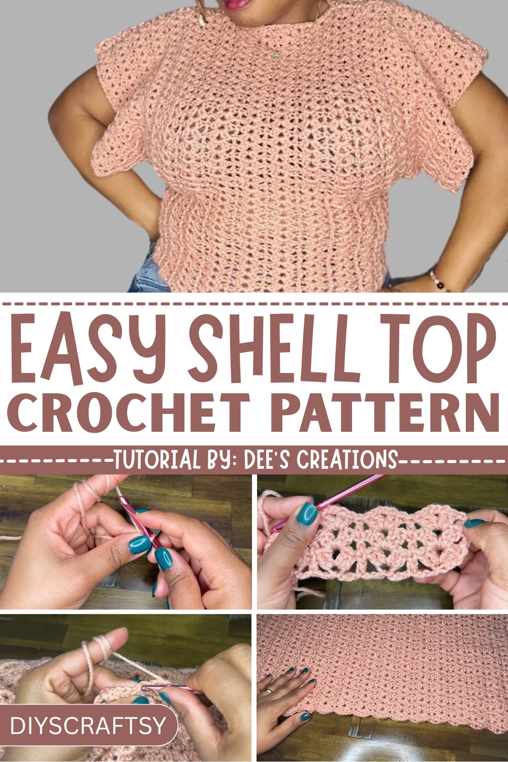 Flawless Crochet Shell Top – Quick and Easy Pattern