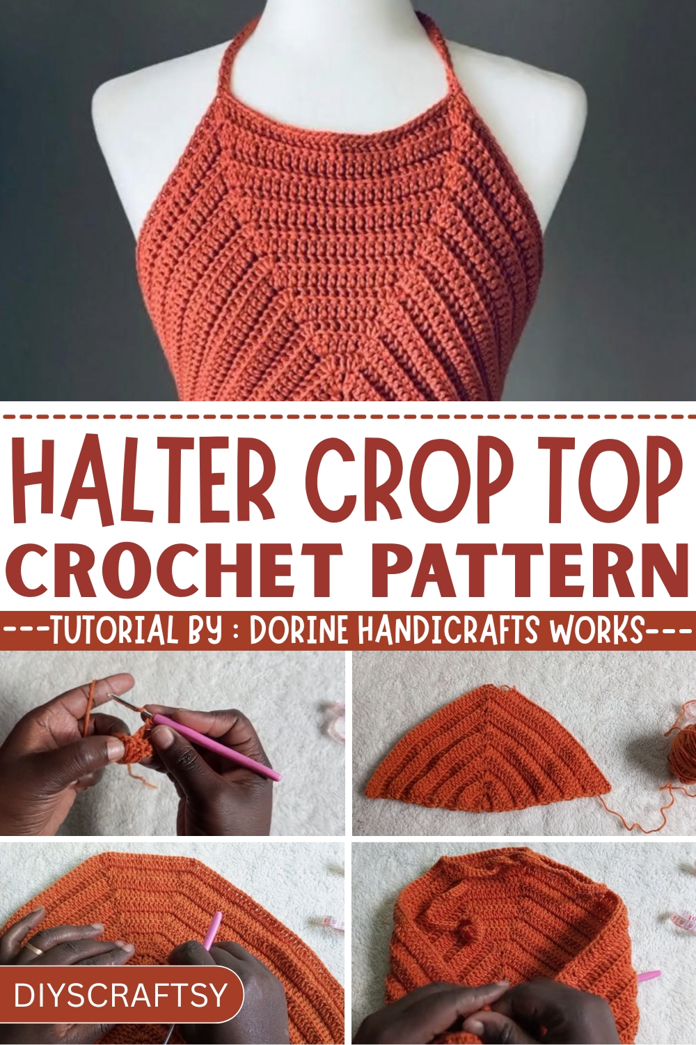 Free Boho Crochet Halter Crop Top Pattern