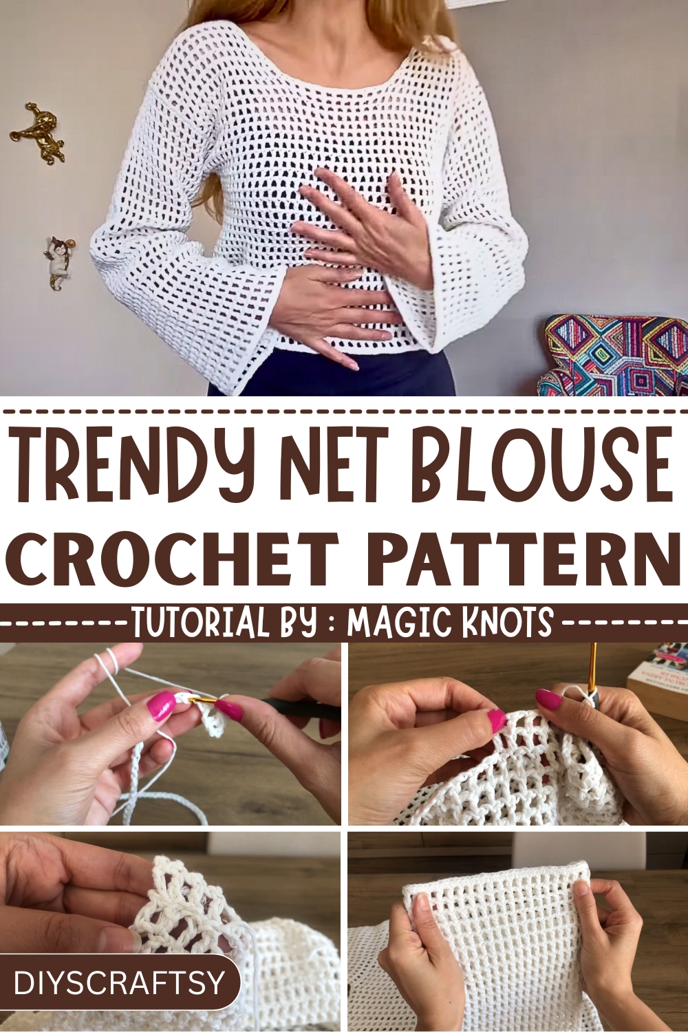 Free Crochet Net Blouse Pattern