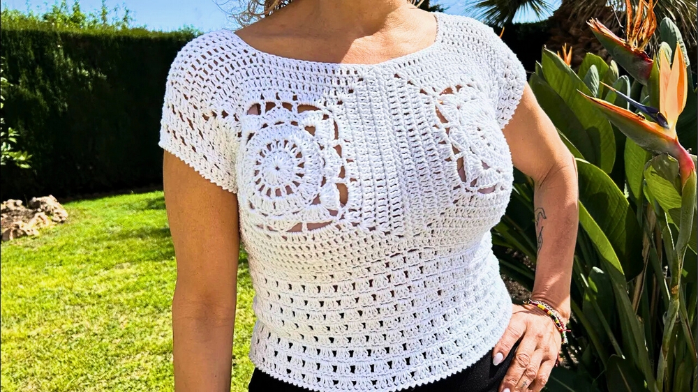 Free Crochet Orchid Top Pattern 1