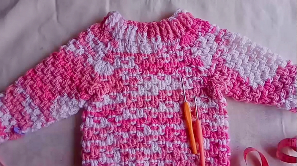 Free Crochet Raglan Sweater Pattern 1