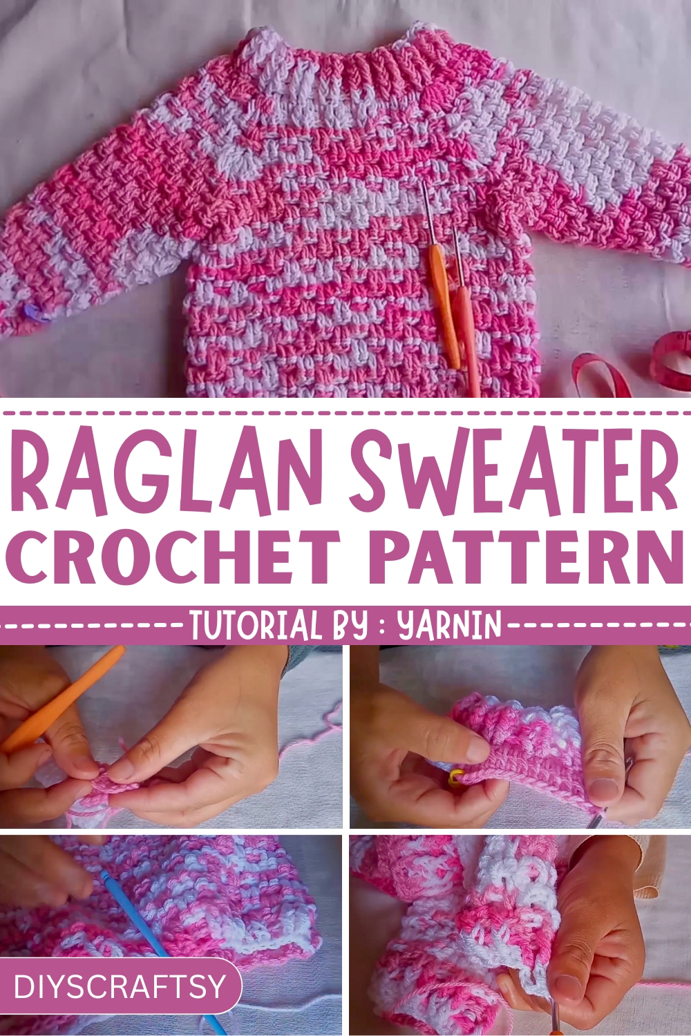 Free Crochet Raglan Sweater Pattern