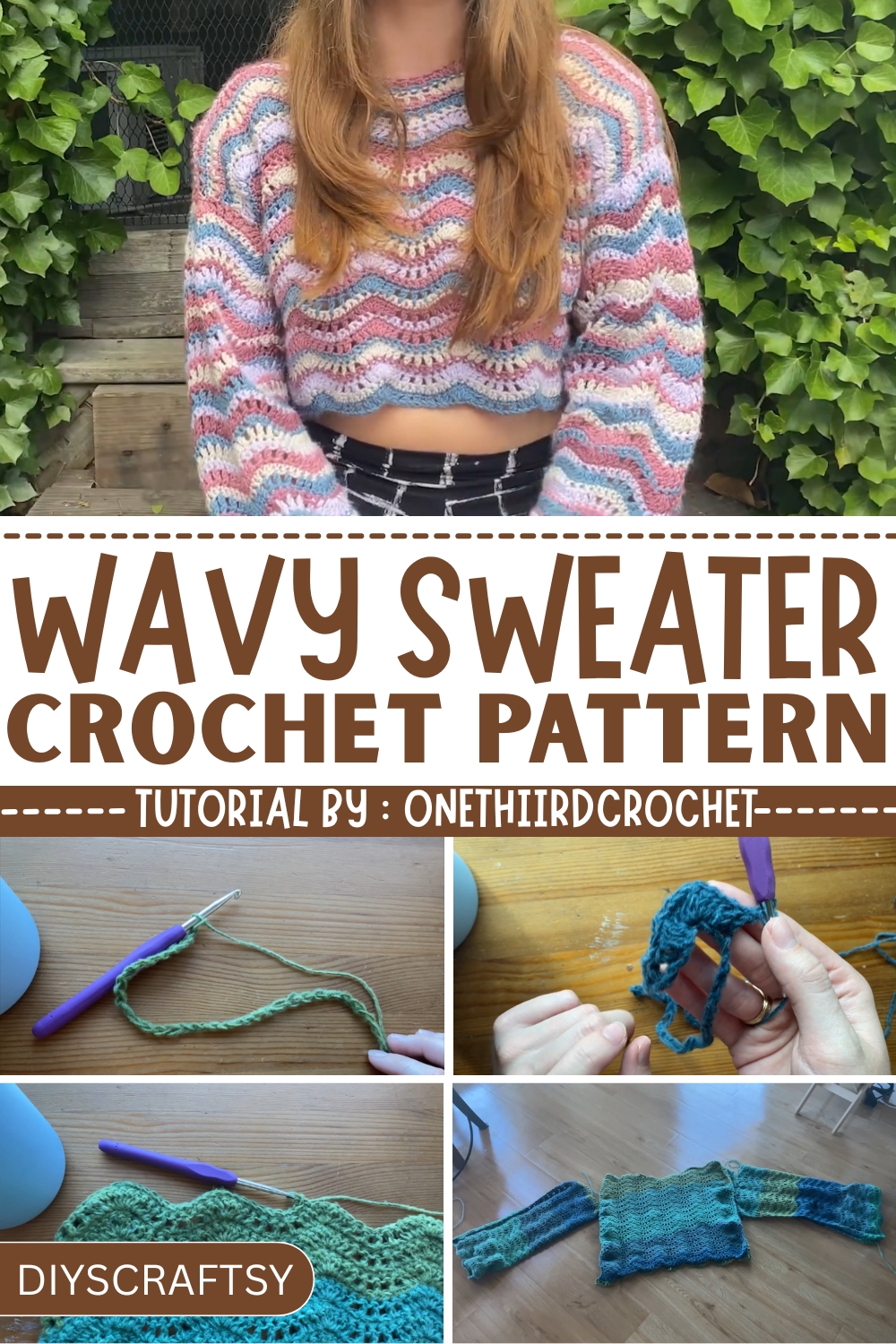 How to Crochet Free Wavy Sweater Pattern