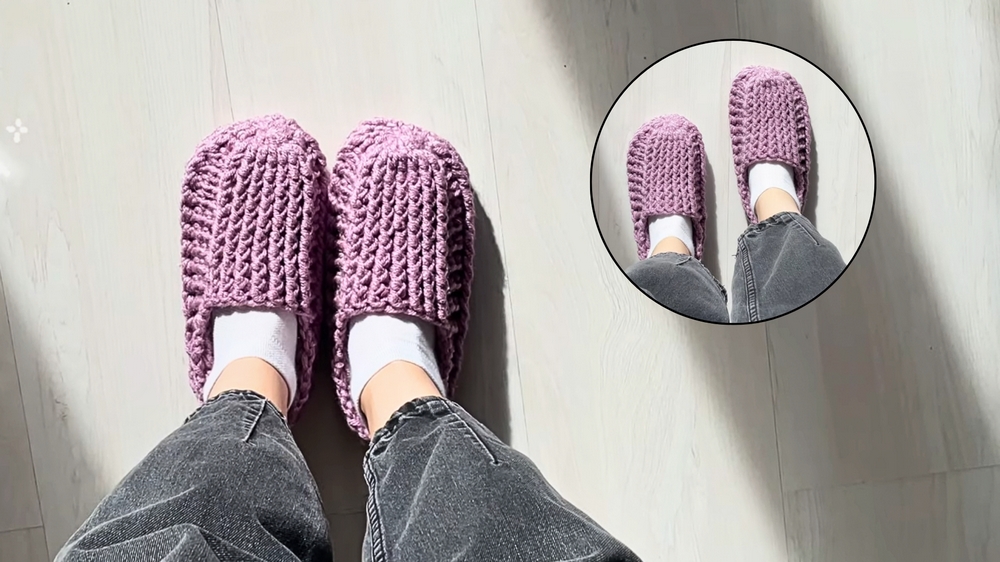 How to Crochet Home Slippers 1