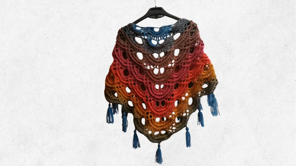 How to Crochet Japanese Shawl 1