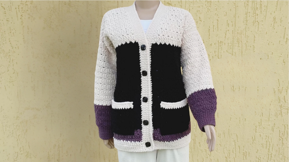How to Crochet Oversized Cardigan 1