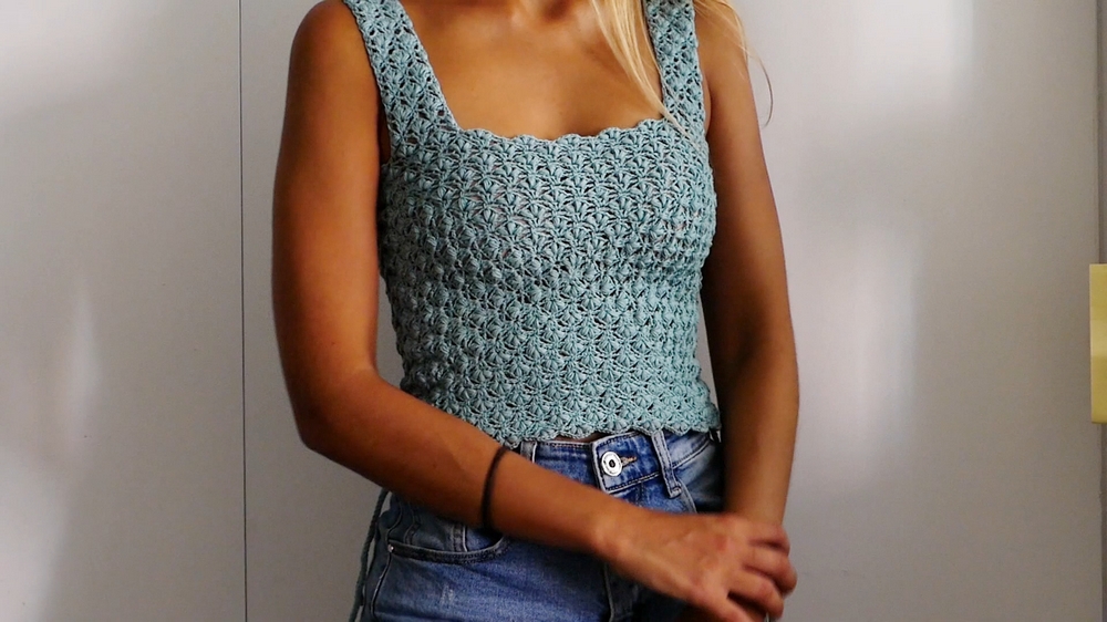 How to Crochet Panama Yarn Saleda Top Pattern 1