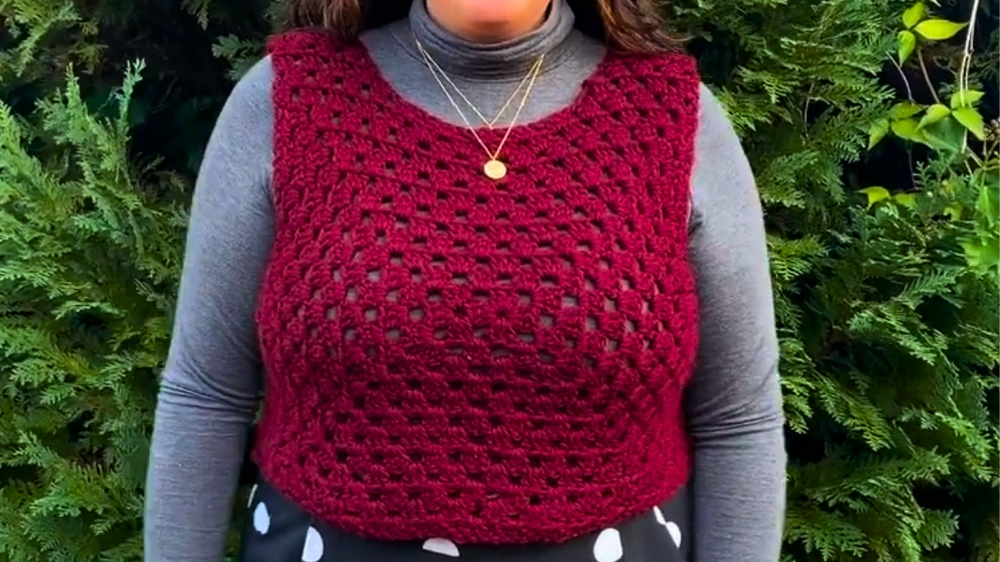 How to Crochet Sweater Vest Pattern 1