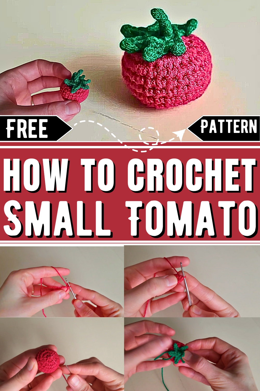 How to Crochet a Small Tomato