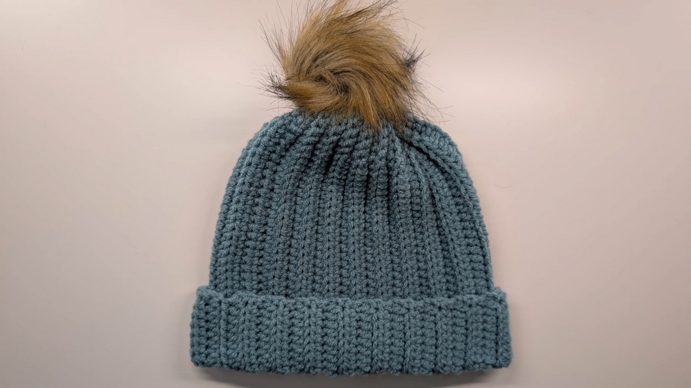 How To Crochet Winter Beanie Hat - Simple Crochet Pattern - DIYsCraftsy