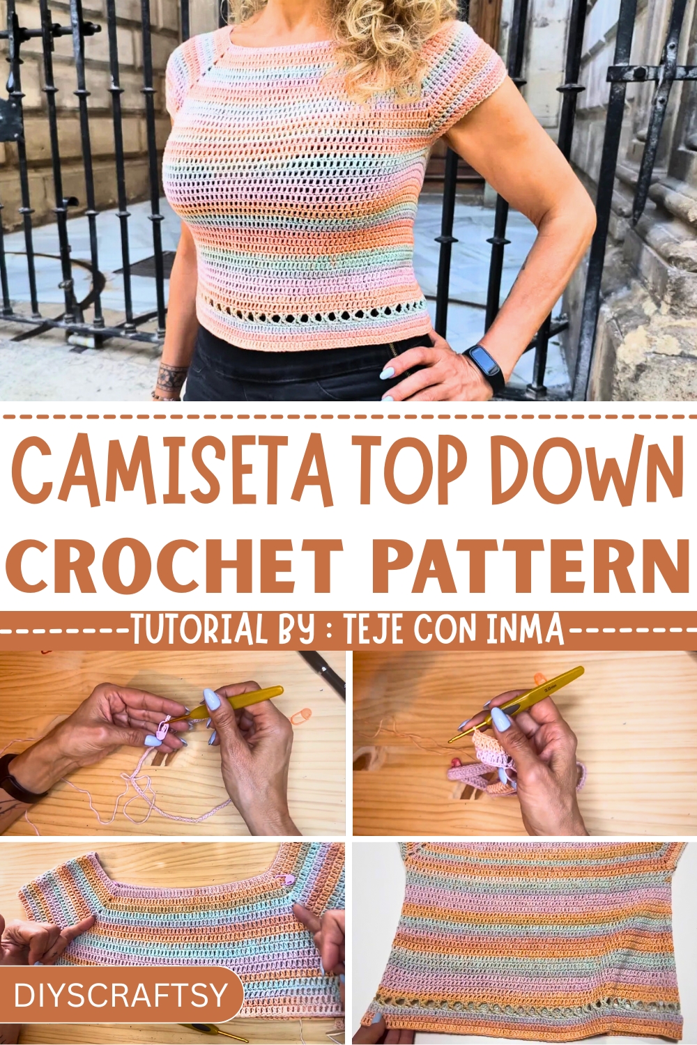 How to Crochet the Camiseta Top Dawn With a Free Pattern
