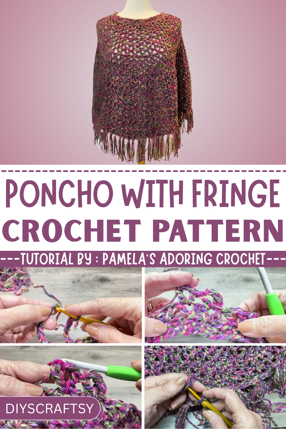 How to Finish a Crochet Poncho with Fringe Like a Pro